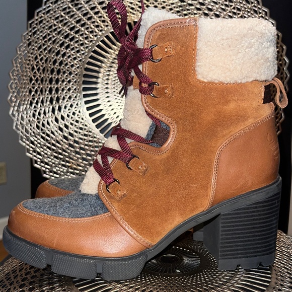 Naturalizer Myla Tan and Gray Winter Boots - Picture 8 of 12